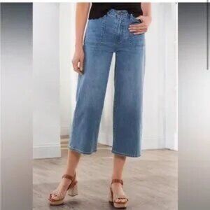 Soft Surroundings Ultimate Wide Leg Cropped Jeans - NWT